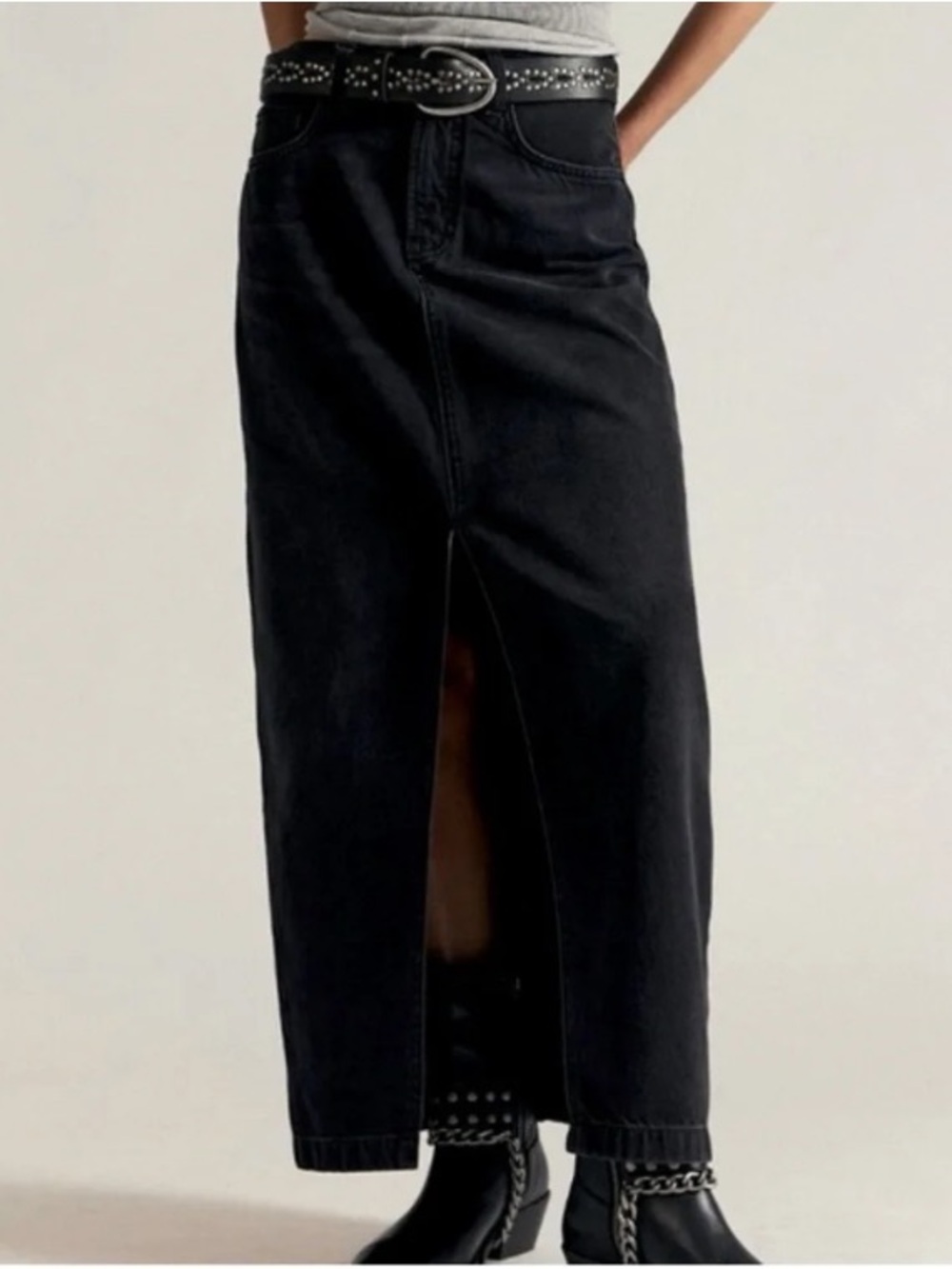 Lucky Brand Black Denim Waistband Detail